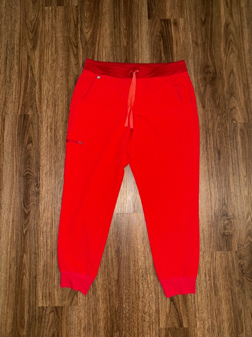 Women’s Red Scrub Pants Jogger Medium Zamora